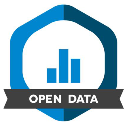 Open data badge showing a bar chart